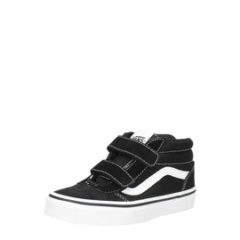 Vans Unisex Boys' Ward Mid V Trainers, (Suede/Canvas) Black/White, 38 EU