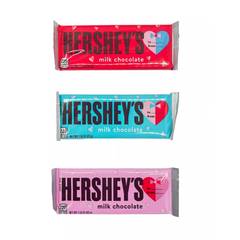 Fun Flavors Box Sour Candy Box Valentines Day Hershey Bar,