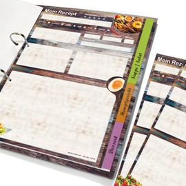 PRICARO Farmhouse Recipe Folder Complete Set A4 8 Pieces