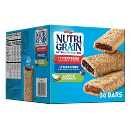 Kellogg's Nutri-Grain Bars Variety Pack (1.3 oz. bar, 36 ct.)