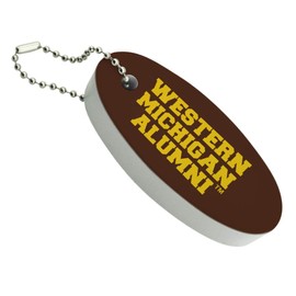 GRAPHICS & MORE Western Michigan University Alumn Floating Keychain Oval Foam Fishing Boat Buoy Key Float