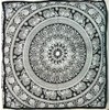 24" Black White Elephant Flower Mandala Mandala Barmeri Large Floor