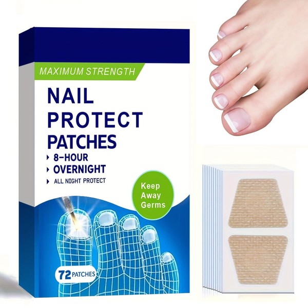 Fungal Nail Patches, 72Pcs Toenail Fungus Treatment Extra Strength, Multi-Purpose