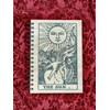 The Sun Tarot Wood Journal/Notebook - 80 sheets lined paper