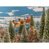 NOCH® Babbo Natale con slitta, set di statuette natalizie colorate