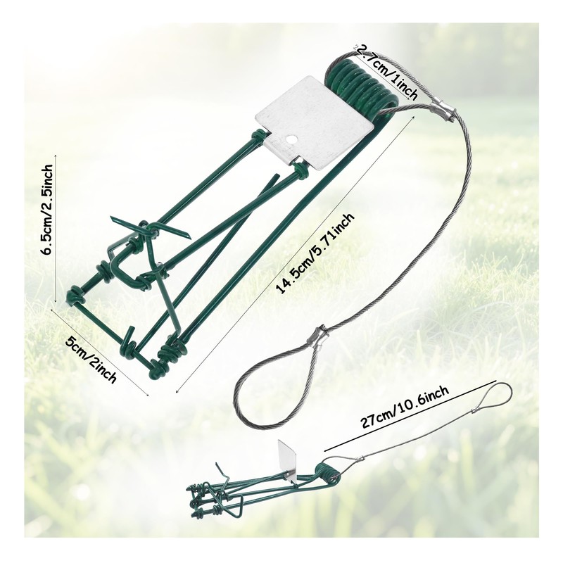 Gopher Trap with Chain 4/8 Pcs Outdoor Gopher Mole Vole
