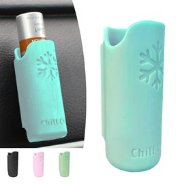 Chill Chap - Insulated Lip Balm Mount - Premium Interior Car Accessory - Keep Your Lip Balm Handy and Upright! - Great Low-Cost Gift (Sky Blue)