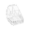 SHINEOFI 4pcs Acrylic Lipstick Organizer Compact Makeup Storage Display Case