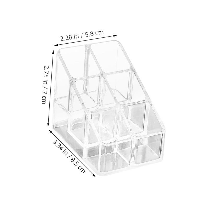 SHINEOFI 4pcs Acrylic Lipstick Organizer Compact Makeup Storage Display Case