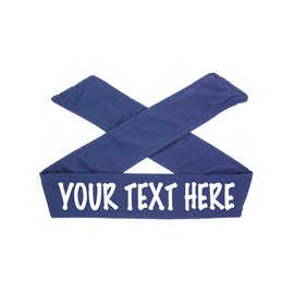 Design Your OWN TIE Headband - Custom TIE Headband - Non Sparkle Words Letters - TIE Headband (Navy)