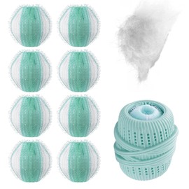 Cosmeria Pet Hair Remover Set for Washing Machine, Pack of 8 Lint Balls and 1 Laundry Ball, for Dog Hair Removal, Reusable and Durable