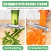 Alyvisun Universal Potato Peeler for Kitchen, 3 in 1 Peeler/Julienne