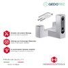 Gedotec TETRIS Coat Hook Double Hook Polished Chrome Coat Hook