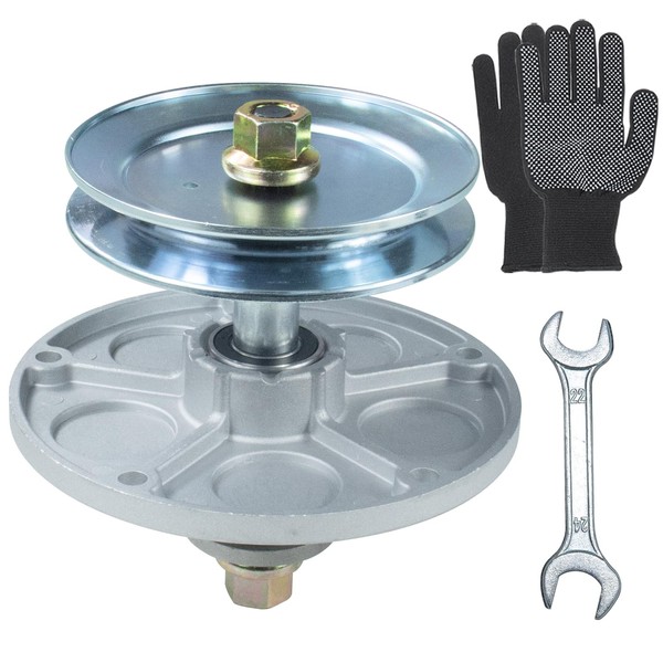 POSFLAG 1001046 Pre-Greased Spindle Assembly with 92851MA Pulley Replaces 1001046