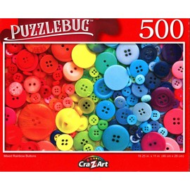 Mixed Rainbow Buttons - 500 Pieces Jigsaw Puzzle