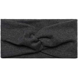 styleBREAKER hairband in a fine rib look with bow, headband, ladies, 04026009, Colour:Dark Grey