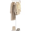 T-shaped Coat Rack Freestanding, Modern Clothes Rack with Rock Slab