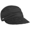 Seeberger Women's Sun Hat Women's Straw Cap, Black (Black 10)