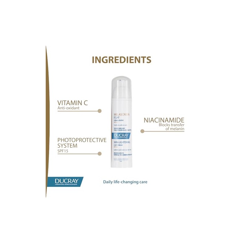 DUCRAY, Melascreen Suero Iluminador Antimanchas, Con Provitamina C y Vitamina