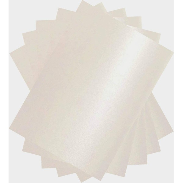 Stella Crafts Pearl White A4 Card Stock x 50 Sheets, 250gsm, Double Sided