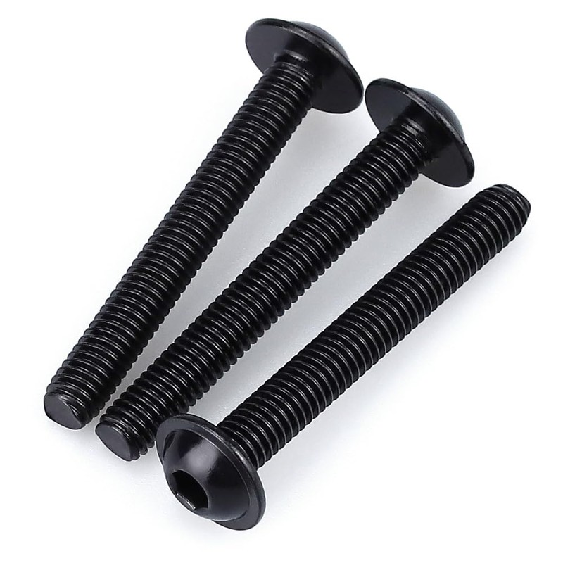 M5-0.8 x 45mm (50 Pack) Flanged Button Head Socket Cap