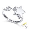 S925 Sterling Silver Always In My Heart Cremation Urn Ring