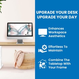 Mount-It! Table Top for Standing Desk, 55" x 29" Solid One-Piece Wood Desk Surface, Heavy Duty 1" Thick Maple Tabletop, Compatible with Adjustable Desk Frames - Frame and Legs Sold Separately