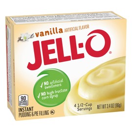 Jell-O Vanilla Pudding & Pie Filling, 3.4 oz, 4 pk