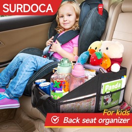 Car Seat Organizer for Front Seat or Backseat, Car Storage Organizer for kids, Car Caddy Organizer for Office Files, Books, Toys, Snacks, Drinks, Cups