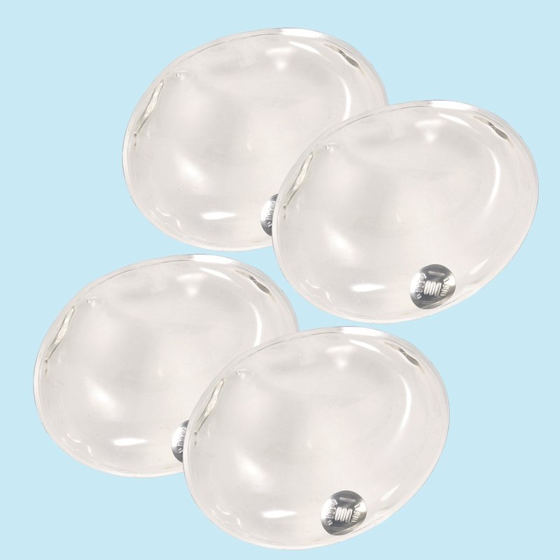 eBuyGB Pack of 4 Reusable Instant Gel Hand Warmer (Clear