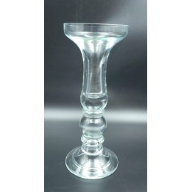 Southern Living at Home Chelsea Candlestick Clear Glass 11" Pillar Taper