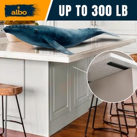 12" Heavy Duty Flat Countertop Support Brackets 4 PCS, 300 lb 1/4" Steel - Hidden Flush-Mount Corbel | Matte Black Powder-Coated with Screws for Quartz Granite Wood Laminate Kitchen Island Bar Tops