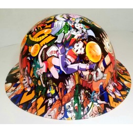 Wet Works Imaging Customized Pyramex Full Brim Dragon Ball Z Hat with Ratcheting Suspension