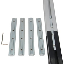 Befenybay 4 Pieces Straight Inner Connector Joint Bracket Length 7 Inch with M6 Screws for 8 mm T-slot Aluminium Extrusion Profile Series 4040