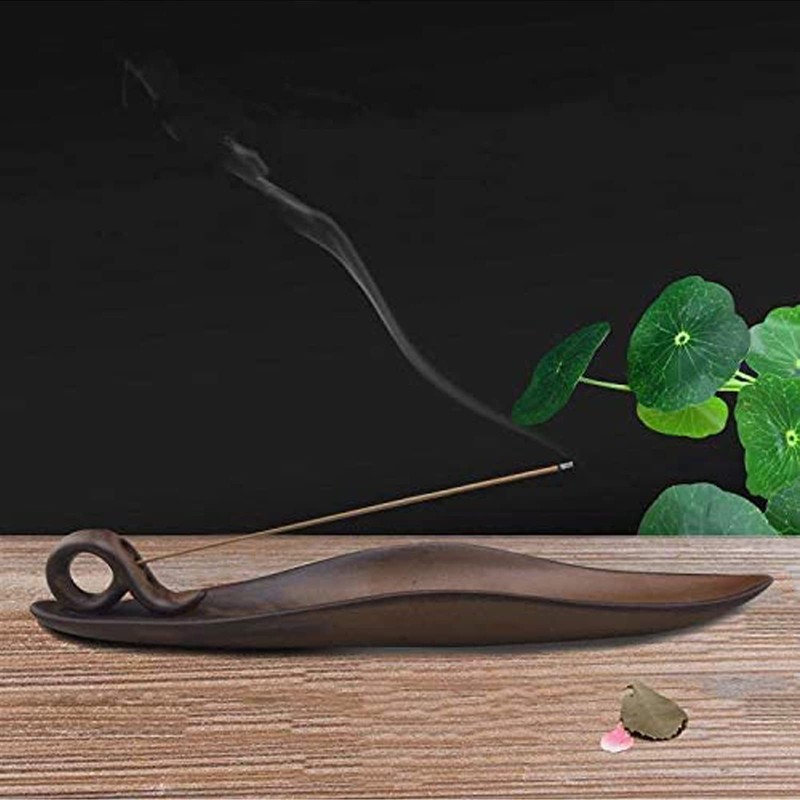 1 Piece Ceramic Incense Stick Holder Boat Incense Holder Ash