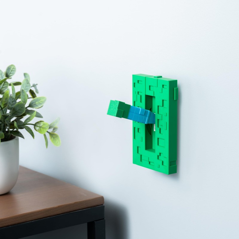 Rangus3D Abstract Cube Light Switch Plate - Pixel Game Light