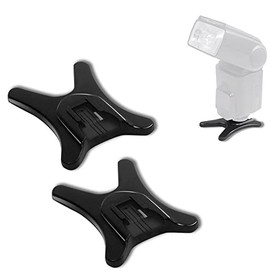 LimoStudio (2 Packs) Flash Bracket Hot Shoe Mount Base Adapter, Light Stand Mount With 1/4 Inch Screw Thread Hole, Compatible With All Flash, Flash Light Stand for Canon, Nikon, Photo Studio, AGG2114