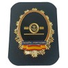 Badge Pattern Wallet, black