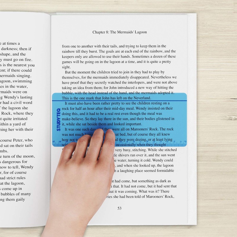 Studyteq 15 x Professional Dyslexia Coloured Reading Overlays And Rulers