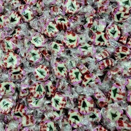 B.r.a.c.h.candy Peppermint Nougats Christmas 2 lb, Individually Wrapped Bulk Peppermint Candy, Nougat Christmas Bulk Holiday Candy