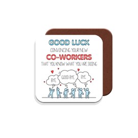 Leaving Gift for Work Colleagues Coaster - Giftset - Made by MUGGZ in The UK