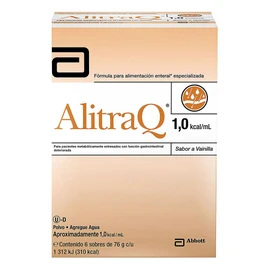 Alitraq - Paquete de 6 Sobres 76g, Ayuda A La Función Gastrointestinal, Ideal para Pacientes Metabólicamente Estresados