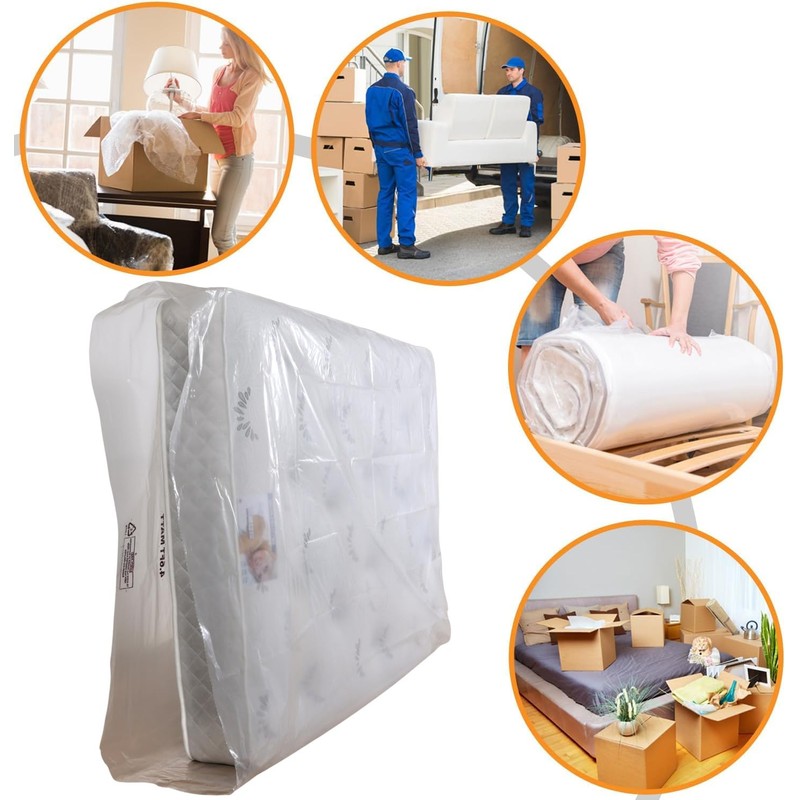 BSSPOKE 500 Guage Double Mattress Bags for Storage Durable Mattress