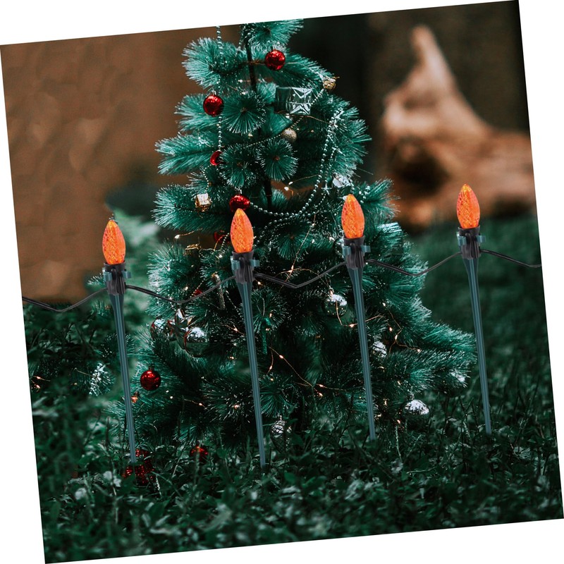 KONTONTY Solar Light Stakes 30pcs Replacement Christmas Lights Ground Stakes