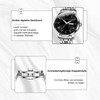Taxau Silver Waterproof Watches for Men Stainless Steel Dress Men