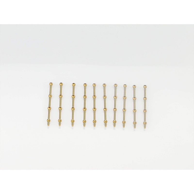 RACTIVE 3 Hole Stanchion, Brass 20mm (Pk10) (RMA66320)