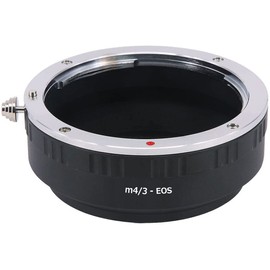 NinoLite EOS-M4/3 Adapter, EOS/EF Lens to Micro Four Thirds Camera Body, Black