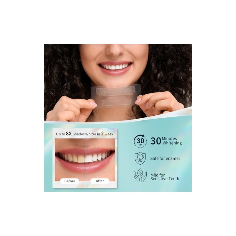 CAREFOR- Fórmula avanzada de blanqueamiento para dientes sensibles: nuestras tiras