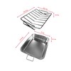 VBOYL 16" Premium Stainless Steel Roaster Pan Set with Baking