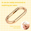 2 Pcs Gold Carabiner Key Clips,Heavy Duty Spring O Ring